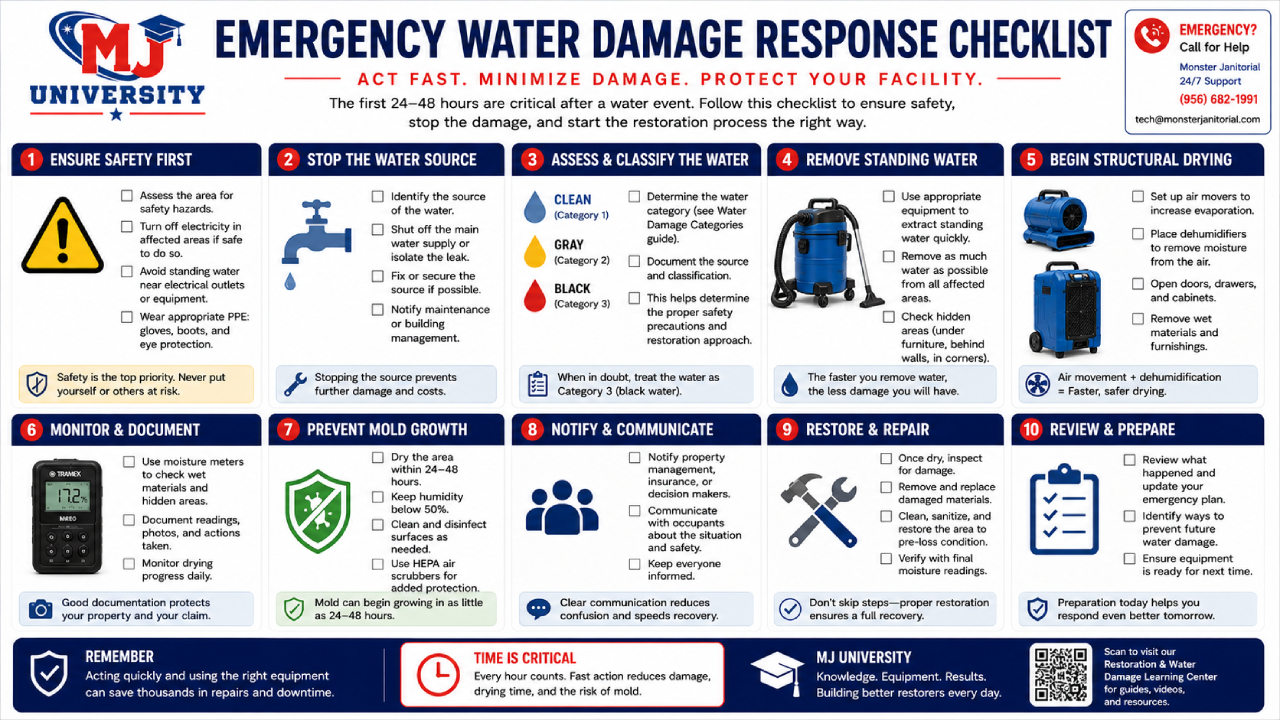 Emergency Water Damage Response Checklist