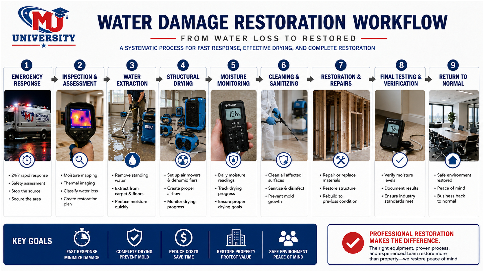 Water Damage Restoration Workflow