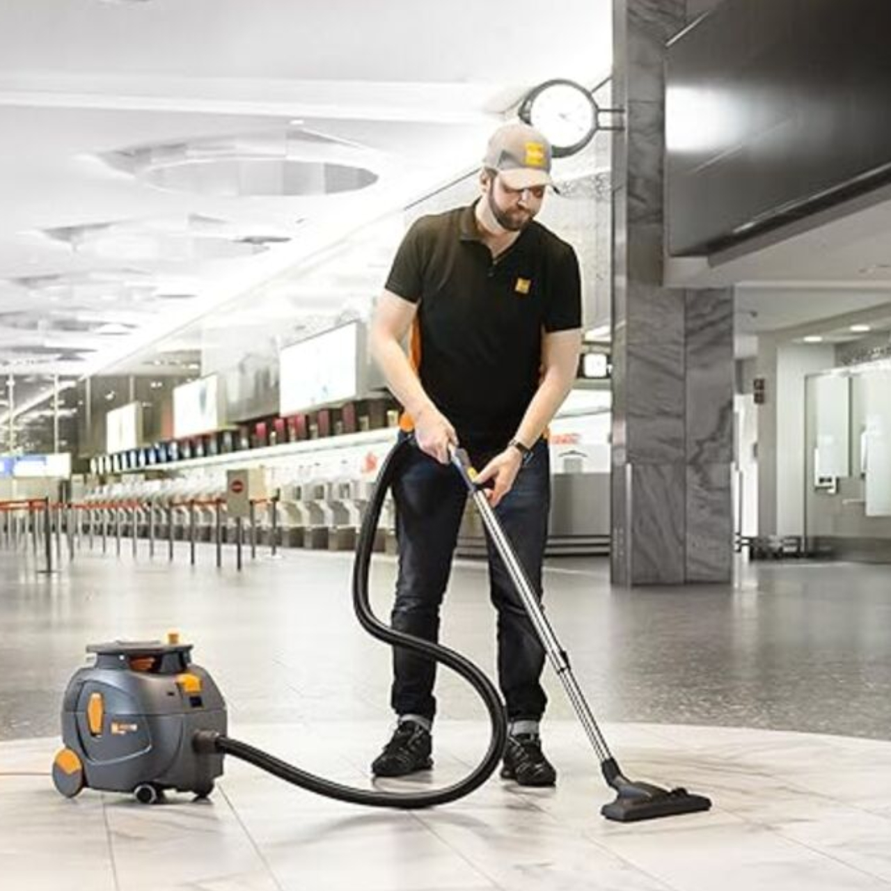 TASKI canister vacuum commercial use